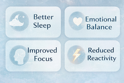 Neurofeedback helps with better sleep, emotional balance, improved focus and reduced reactivity