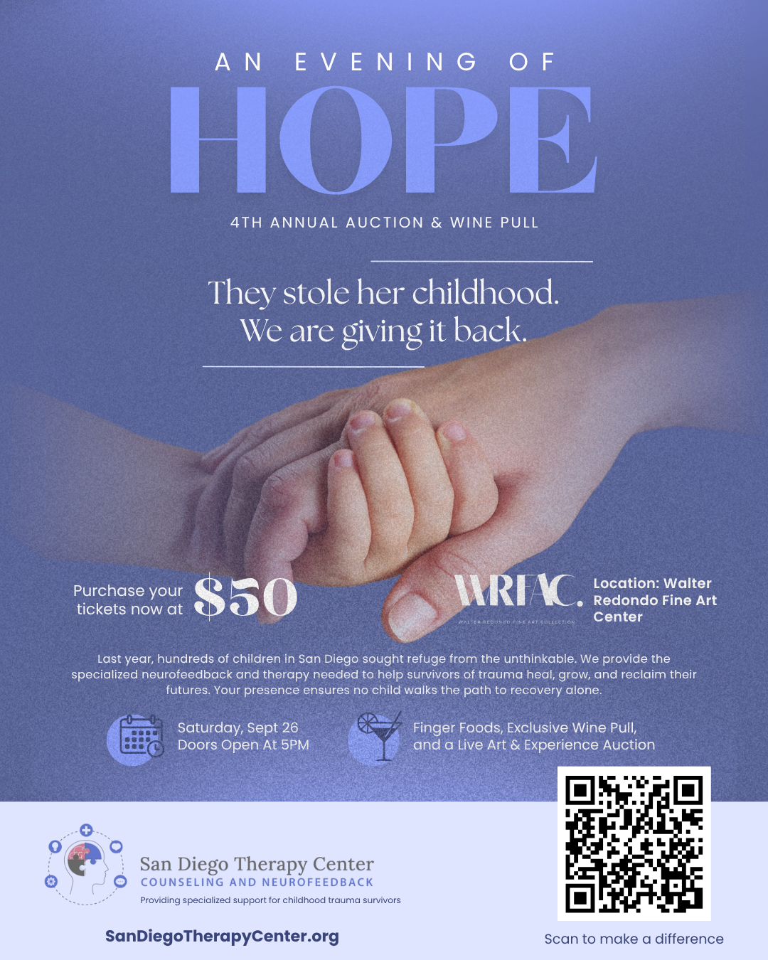 An evening of Hope 2026 fundraiser. They stole her childhood. We are giving it back.