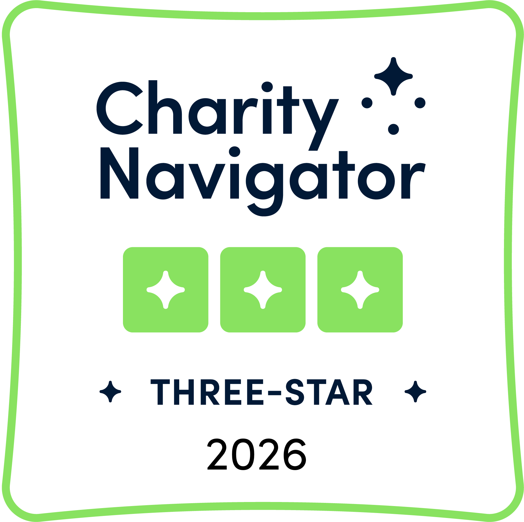 3-star Charity Navigator 2026